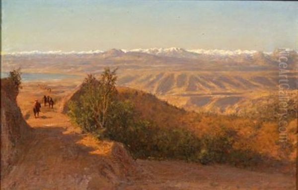 Chilean Andes Oil Painting by Henry A. Ferguson