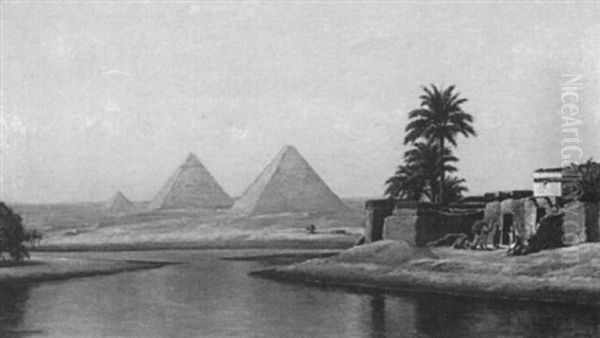 The Pyramids From The Banks Of The Nile by Henry A. Ferguson