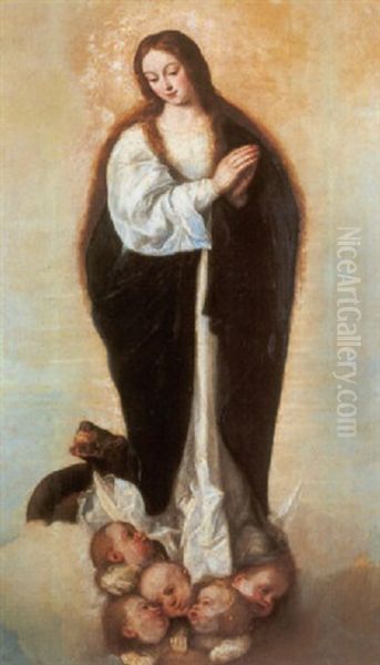 La Inmaculada Concepcion Oil Painting by Luis Fernandez