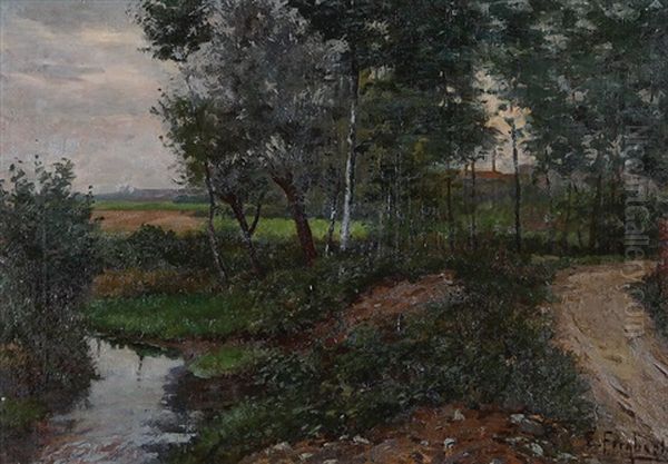 Paesaggio Oil Painting by Ermanno Fernbach