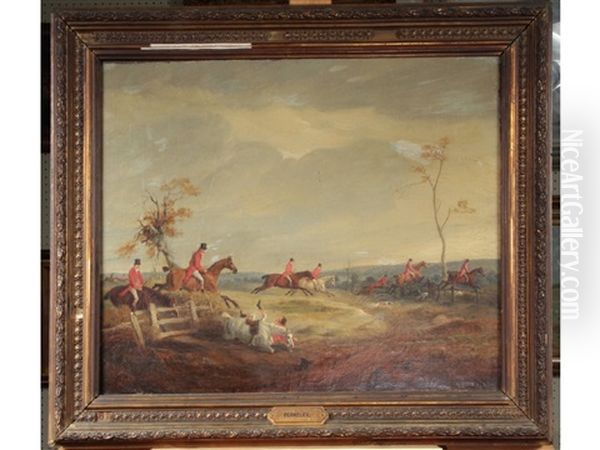 The Quorn Hunt Oil Painting by John Ferneley Jr.