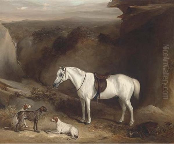 The Gamekeeper's Horse Oil Painting by John Ferneley Jr.