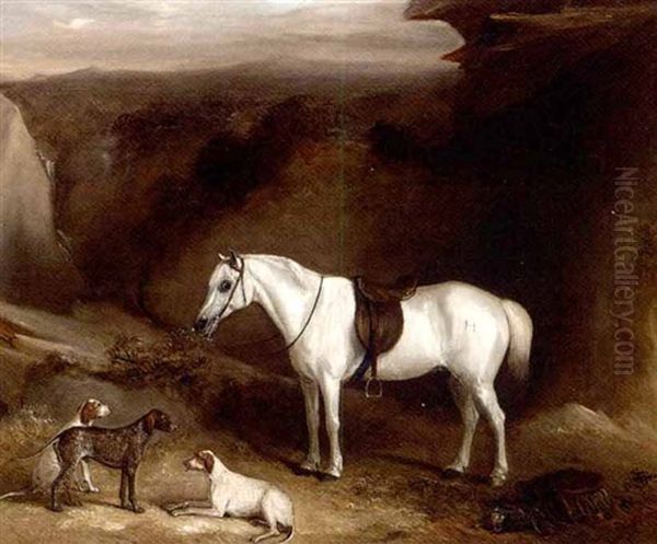 The Gamekeeper's Horse Oil Painting by John Ferneley Jr.