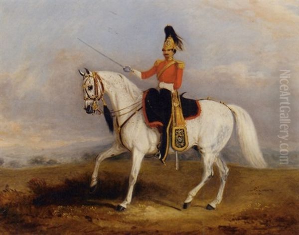 An Officer Of The Dragoon Guards by John Ferneley Jr.