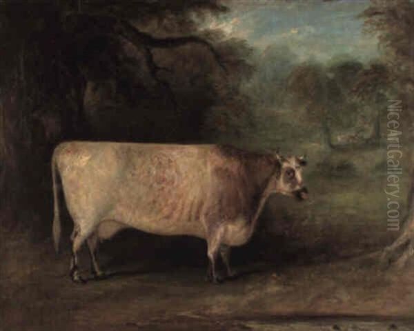 The Wensleydale Heifer Oil Painting by John Ferneley Jr.