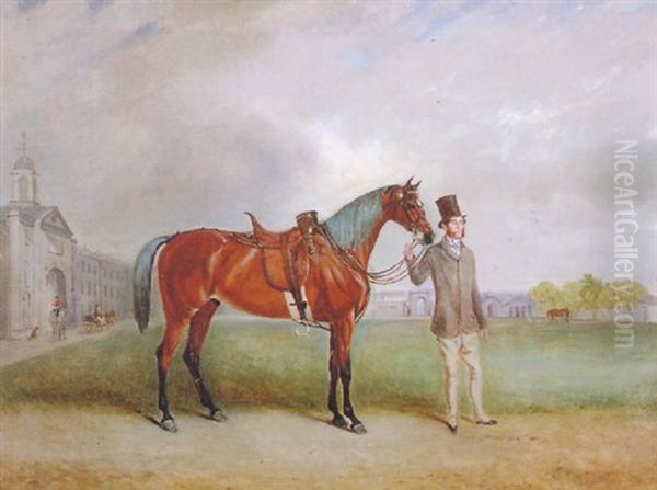 A Favourite Hunter Oil Painting by Claude Lorraine Ferneley