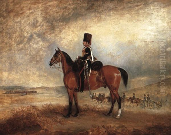 A Bombardier, 'g' Battery, Royal Horse Artillery Oil Painting by Claude Lorraine Ferneley