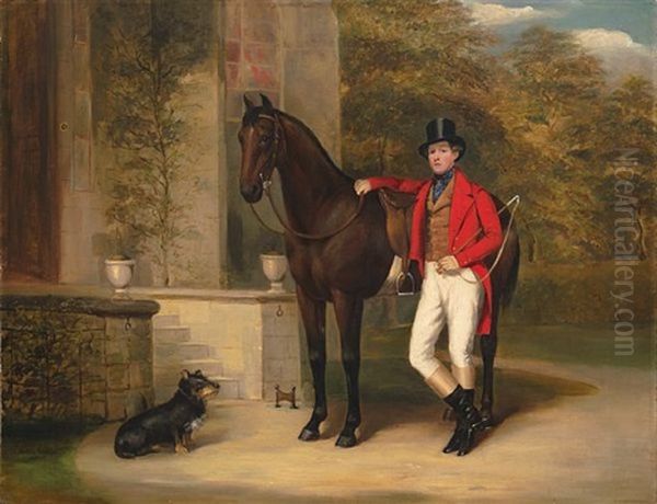 Rytter Og Hest Oil Painting by John E. Ferneley