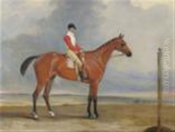 Mr I Sadler's Delight, Sister To Dangerous (winner Of The Derby 1833), Chapple Up Oil Painting by John E. Ferneley