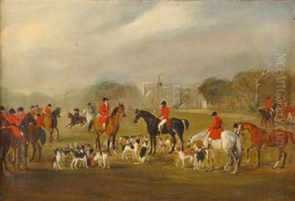 The Belvoir Hunt Oil Painting by John E. Ferneley