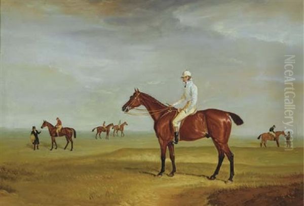 Captain Horatio Ross On Clinker Oil Painting by John E. Ferneley