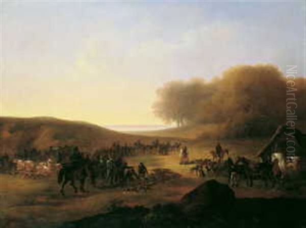 Die Ruckkehr Von Der Jagd Oil Painting by John E. Ferneley