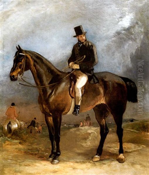 Gentleman On A Horse Oil Painting by John E. Ferneley