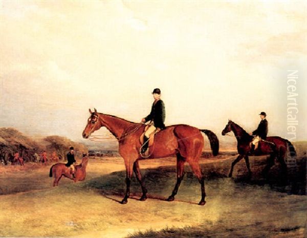 A Hunt Scene Oil Painting by John E. Ferneley