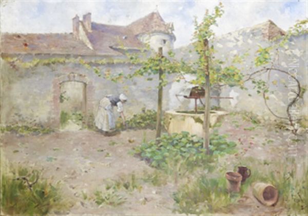 I Kokstradgarden Oil Painting by William Feron