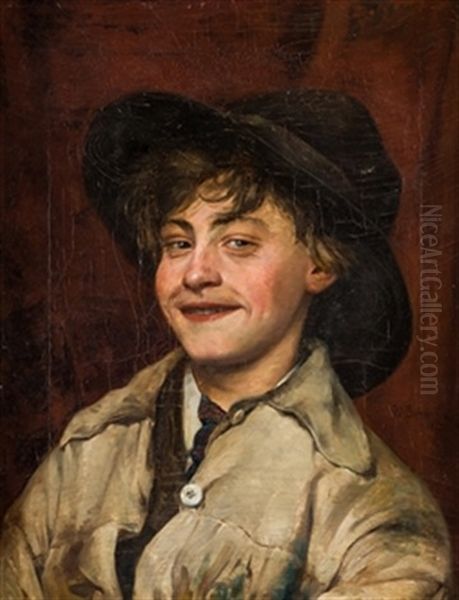 Retrato De Joven Oil Painting by Bernardo Ferrandiz Y Badenes