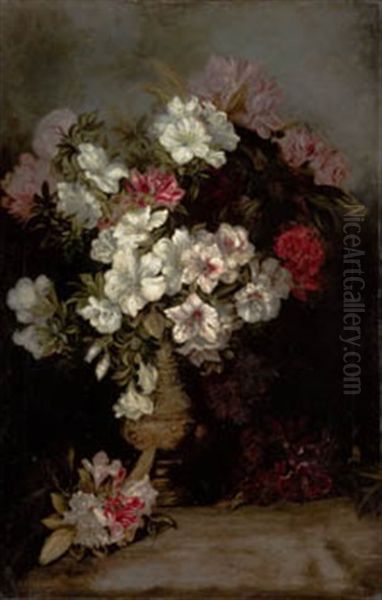 Flores Oil Painting by Alejandro Ferrant Y Fischermans