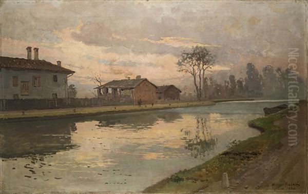 Il Naviglio A Corsico by Arturo Ferrari