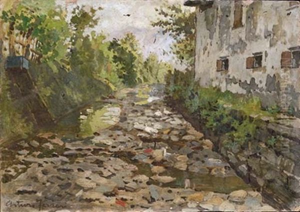 Torrente In Val D'aosta by Arturo Ferrari