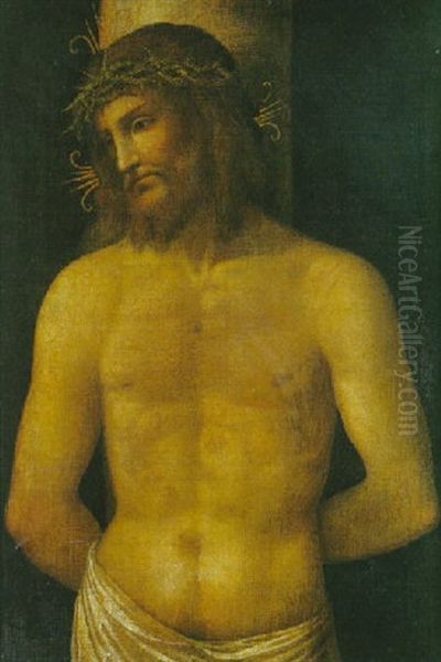 Le Christ A La Colonne Oil Painting by Gaudenzio Ferrari