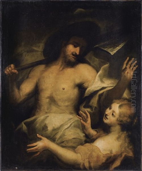 Le Christ Jardinier Oil Painting by Giovanni Andrea de Ferrari