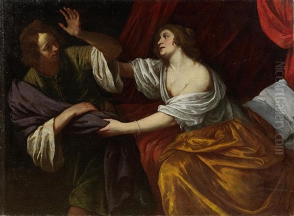 Joseph And Potiphar's Wife by Giovanni Andrea de Ferrari