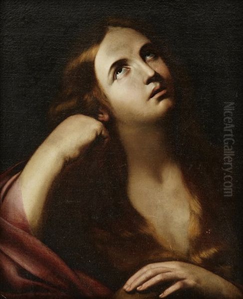 Luca Ferrari Called Luca Da Reggio Maria Magdalena Oil Painting by Luca Ferrari