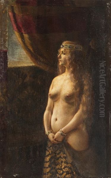 Nudo Femminile Oil Painting by Giovanni Battista Ferrario