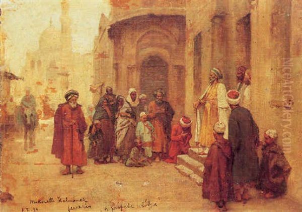 Audience With The Prophet Oil Painting by Arthur von Ferraris