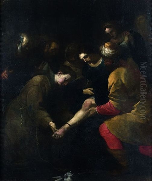 Le Miracle De Saint Antoine De Padoue Oil Painting by Orazio Ferraro