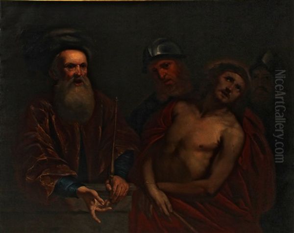 Ecce Homo Oil Painting by Orazio Ferraro