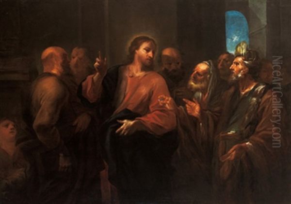 La Parabola Della Moneta Oil Painting by Orazio Ferraro