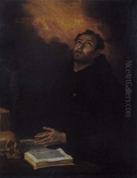 Sant'agostino In Estasi Oil Painting by Orazio Ferraro