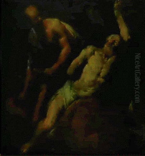 Martirio Di San Biagio Oil Painting by Orazio Ferraro