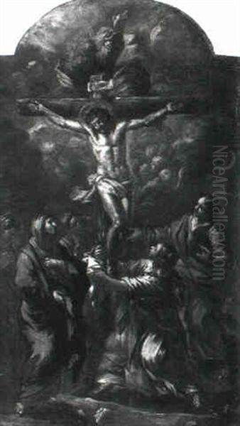 Crucifixion Oil Painting by Ciro Ferri