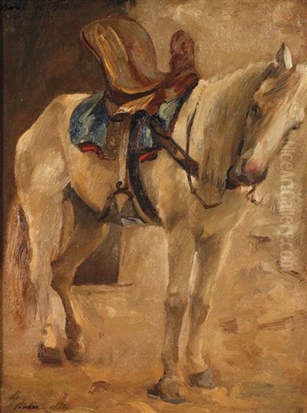 Le Cheval De Lartiste The Horse Of The Artist Oil Painting by Gabriel Joseph Marie Augustin Ferrier