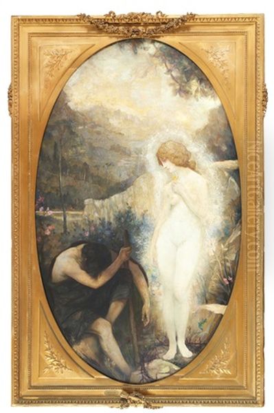 Mytologisk Motiv Oil Painting by Gabriel Joseph Marie Augustin Ferrier