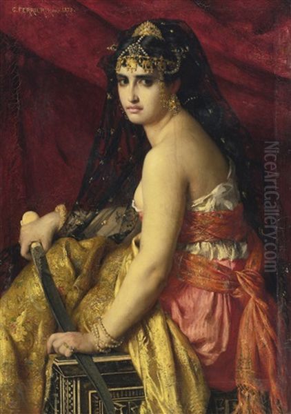 Judith Oil Painting by Gabriel Joseph Marie Augustin Ferrier