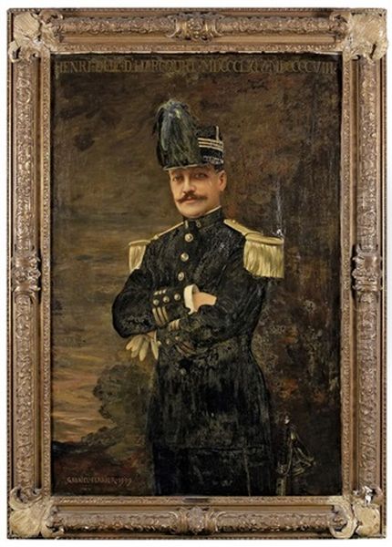 Portrait Du Duc D'harcourt (1864-1908) Oil Painting by Gabriel Joseph Marie Augustin Ferrier