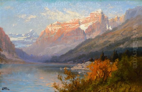 Glacier Park Oil Painting by John Fery