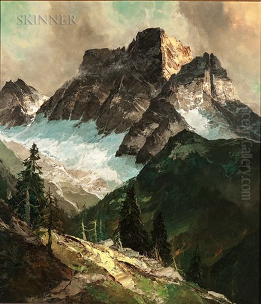 Mountain Pass Oil Painting by John Fery