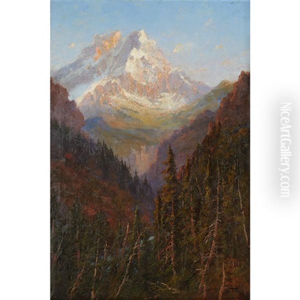 Mount Timpanogos, North Face Oil Painting by John Fery