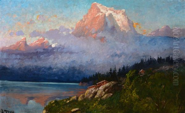 Going To The Sun Mountain Oil Painting by John Fery