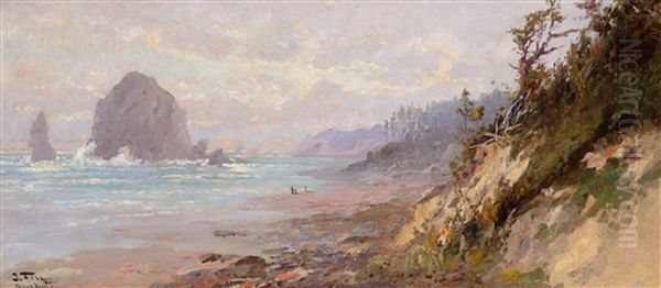 Cannon Beach, Oregon Oil Painting by John Fery