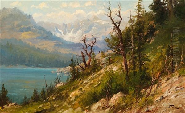 Glacier Park, Montana Oil Painting by John Fery