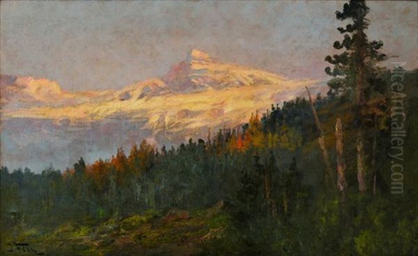 Blackfeet Glacier National Park Oil Painting by John Fery