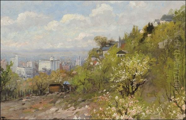 Salt Lake City Oil Painting by John Fery