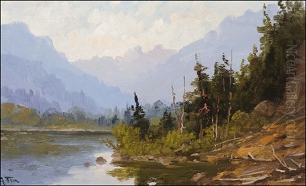 Lake Chelan Oil Painting by John Fery