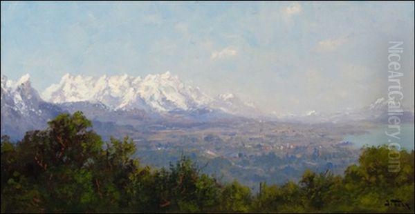 Teton Range Oil Painting by John Fery