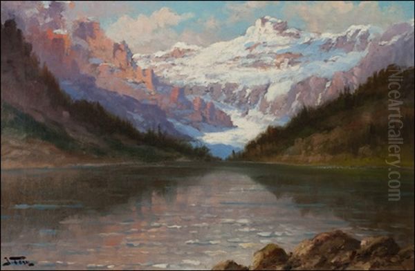 Lake Louise Oil Painting by John Fery